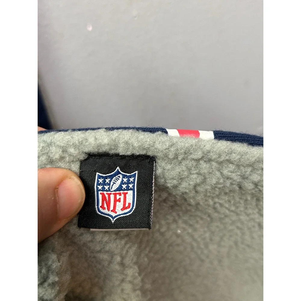 New England Patriots NFL Fleece Scarf Team Logo Sherpa Lined Pats Drake Maye‎